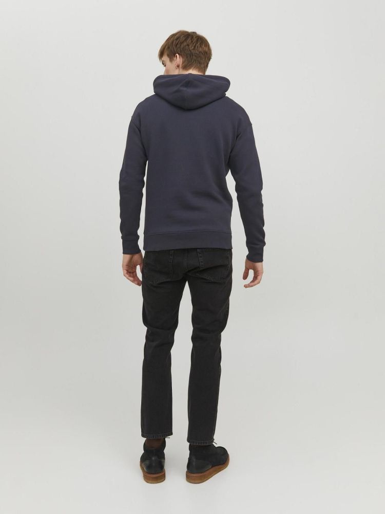 Jack & Jones Hoodie Blauw heren (STAR JJ SWEAT HOOD - 12233972.DARKNAVY) - GL Sport (Sluis)