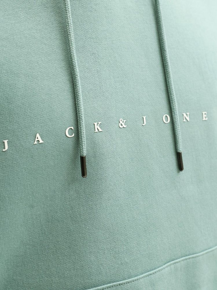 Jack & Jones Hoodie Blauw heren (STAR JJ SWEAT HOOD - 12233972.MINERALBLUE) - GL Sport (Sluis)