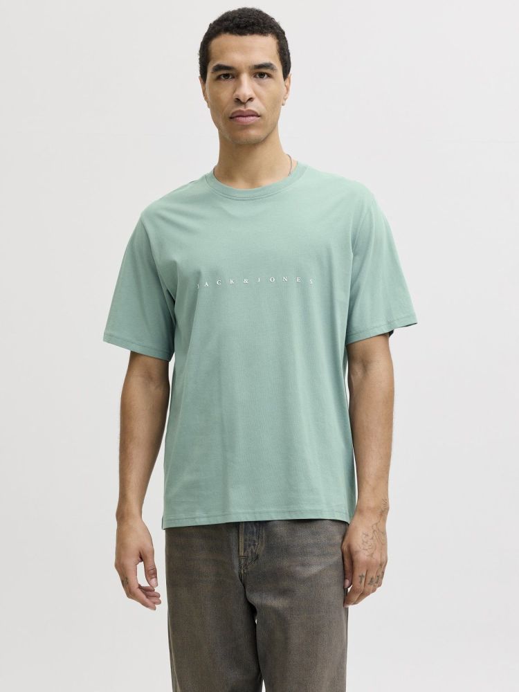 Jack & Jones T-shirt Blauw heren (STAR JJ TEE SS - 12234746.MINERALBLUE) - GL Sport (Sluis)
