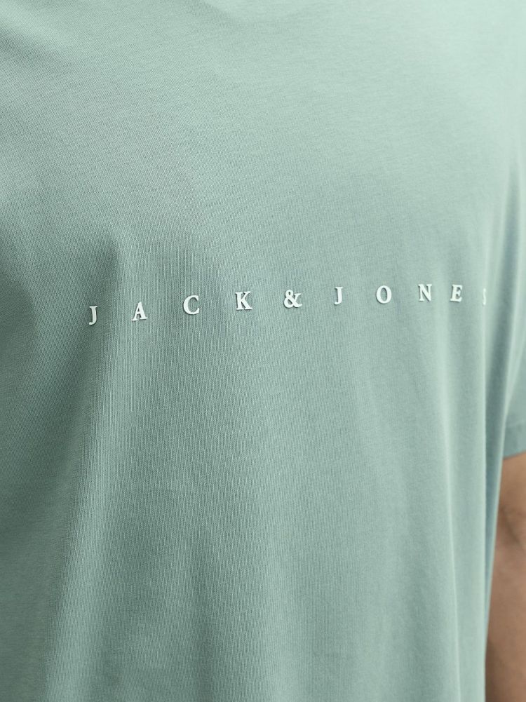 Jack & Jones T-shirt Blauw heren (STAR JJ TEE SS - 12234746.MINERALBLUE) - GL Sport (Sluis)