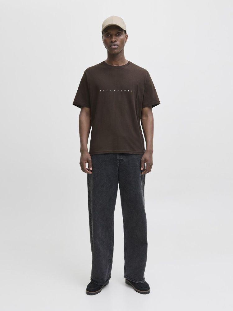Jack & Jones T-shirt Bruin heren (STAR TEE SS  - 12234746.DELICIOSO) - GL Sport (Sluis)