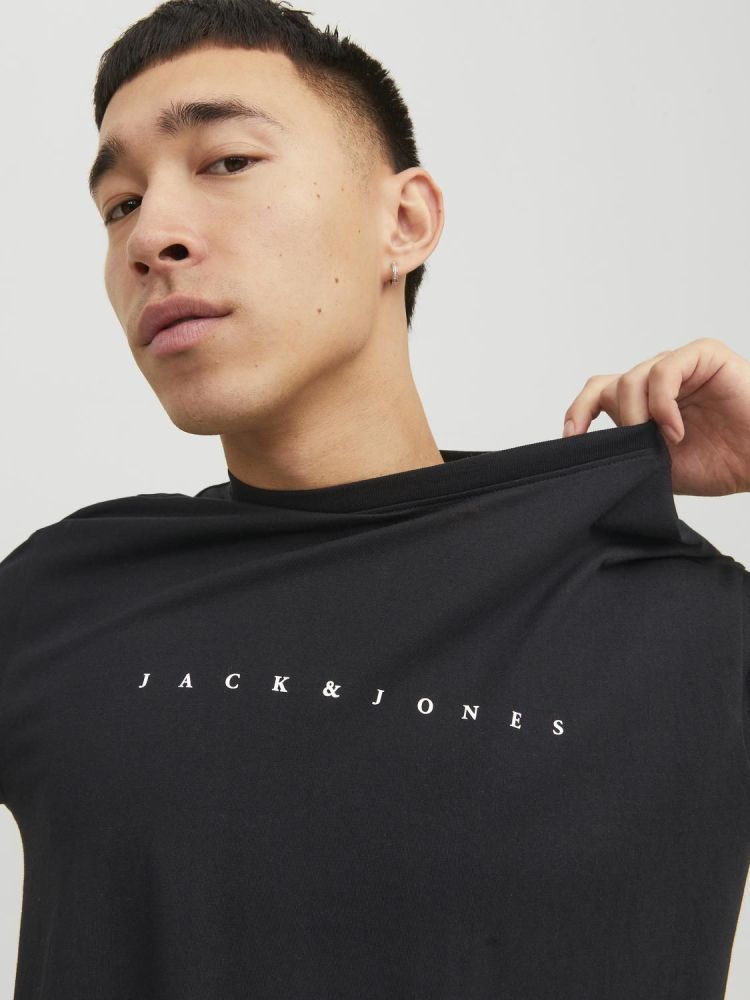 Jack & Jones T-shirt Zwart heren (STAR TEE SS - 12234746.BLACK) - GL Sport (Sluis)