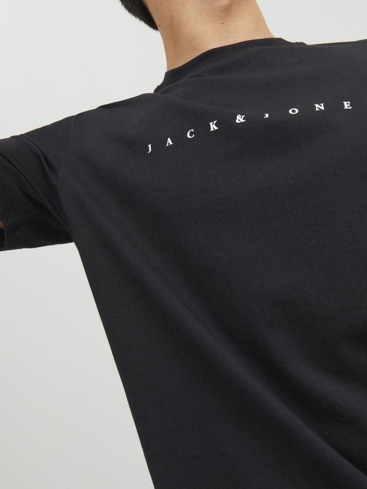 Jack & Jones T-shirt Zwart heren (STAR TEE SS  - 12234746.BLACK) - GL Sport (Sluis)