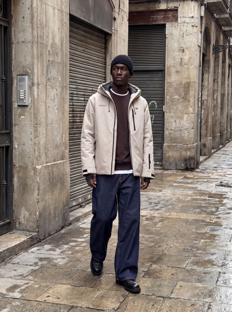 Jack & Jones Ski-jas Beige heren (TIGNES JACKET LN - 12299777.DOVE) - GL Sport (Sluis)