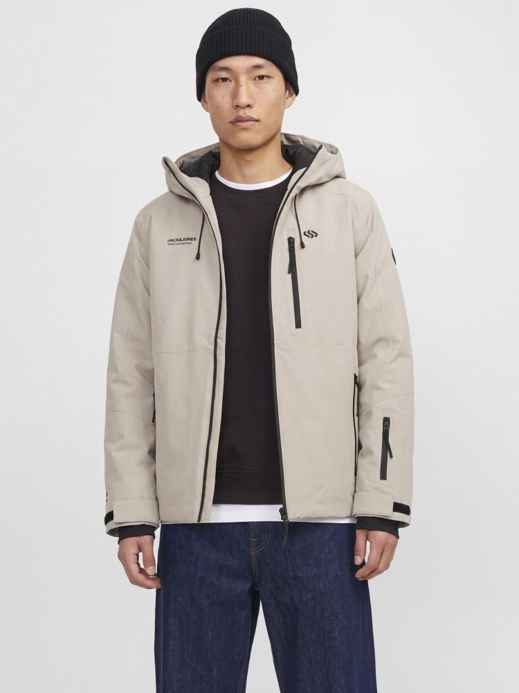 Jack & Jones Ski-jas Beige heren (TIGNES JACKET LN - 12299777.DOVE) - GL Sport (Sluis)