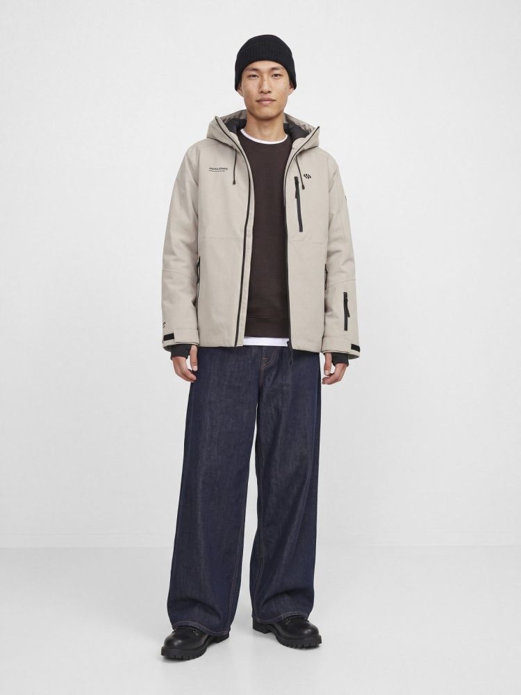 Jack & Jones Ski-jas Beige heren (TIGNES JACKET LN - 12299777.DOVE) - GL Sport (Sluis)