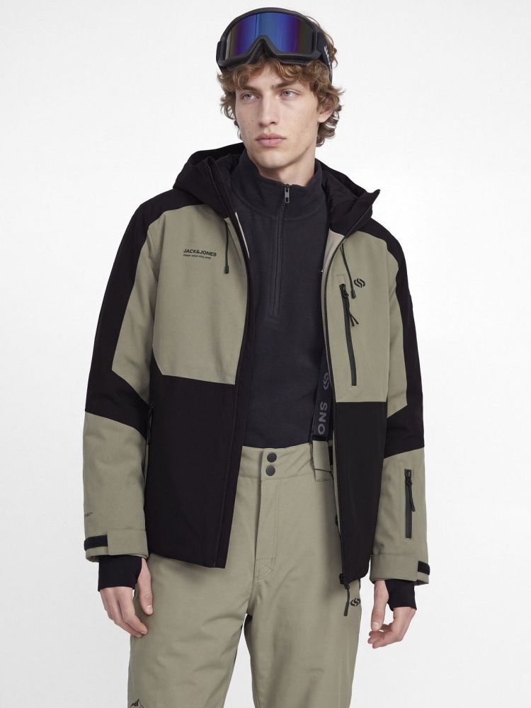 Jack & Jones Ski-jas Groen heren (TIGNES JACKET LN - 12299777.VETIVER) - GL Sport (Sluis)