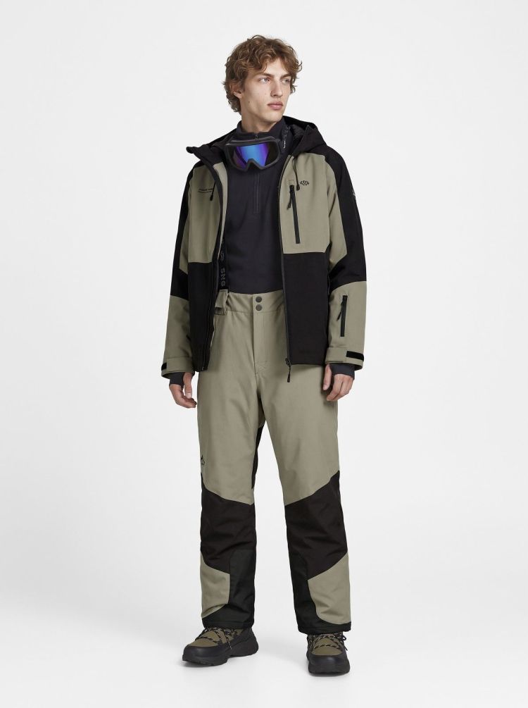 Jack & Jones Ski-jas Groen heren (TIGNES JACKET LN - 12299777.VETIVER) - GL Sport (Sluis)