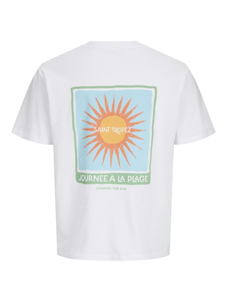 Jack & Jones T-shirt Wit heren (TROPEZ TEE SS CREW NECK - 12291108.WHITE) - GL Sport (Sluis)