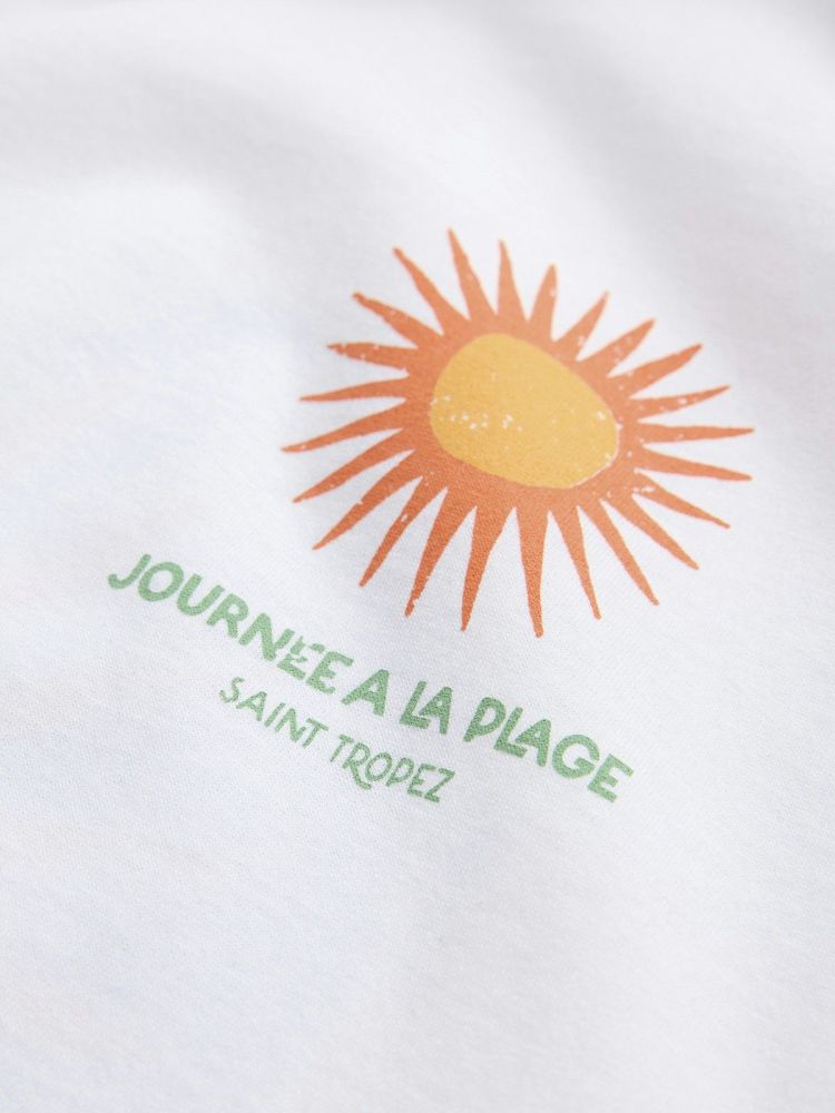 Jack & Jones T-shirt Wit heren (TROPEZ TEE SS CREW NECK - 12291108.WHITE) - GL Sport (Sluis)