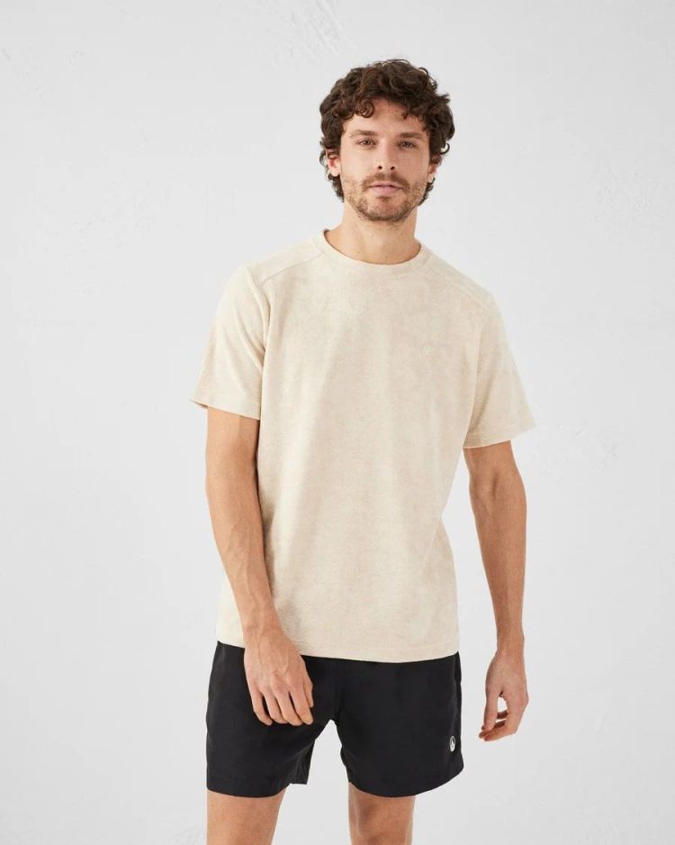 Jott T-shirt Beige heren (ALI BADSTOF T-SHIRT - ALI.90I) - GL Sport (Sluis)