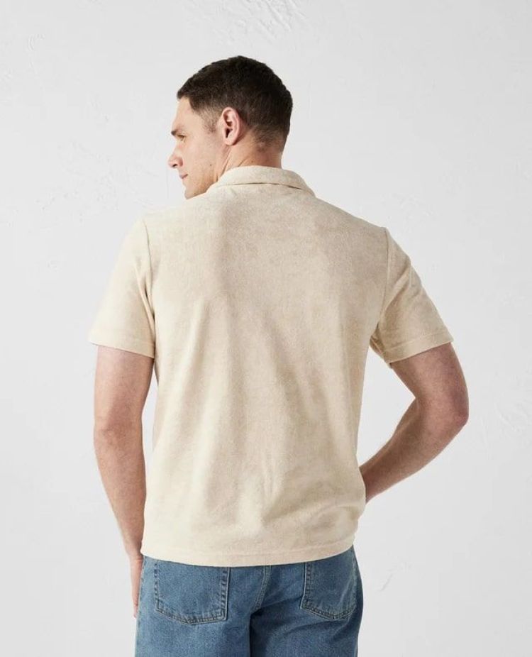 Jott Polo Beige heren (JOSHUA BADSTOF POLO - JOSHUA.90I) - GL Sport (Sluis)