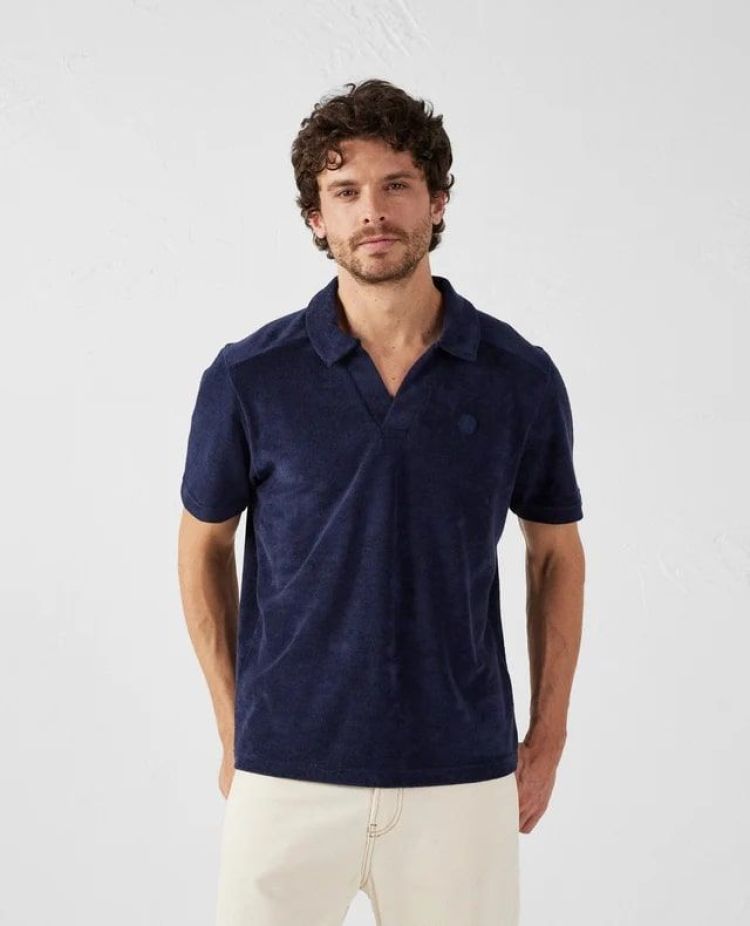 Jott Polo Blauw heren (JOSHUA BADSTOF POLO - JOSHUA.104) - GL Sport (Sluis)