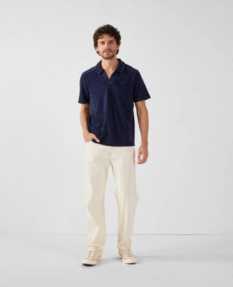 Jott Polo Blauw heren (JOSHUA BADSTOF POLO - JOSHUA.104) - GL Sport (Sluis)