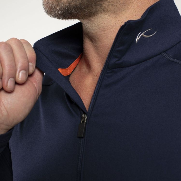 KJUS Skipully Blauw heren (MEN FEEL MIDLAYER HALF-ZIP - K00060.29) - GL Sport (Sluis)