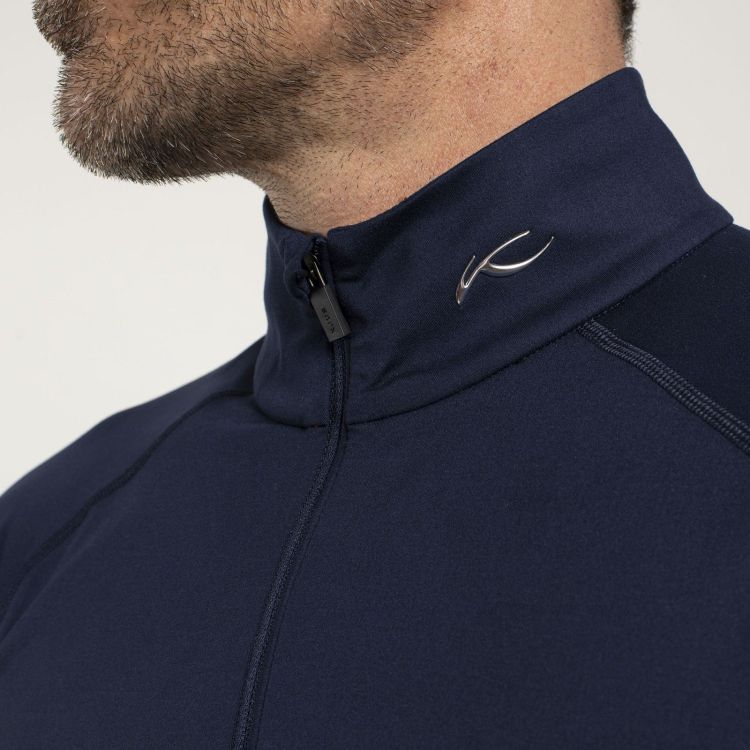 KJUS Skipully Blauw heren (MEN FEEL MIDLAYER HALF-ZIP - K00060.29) - GL Sport (Sluis)