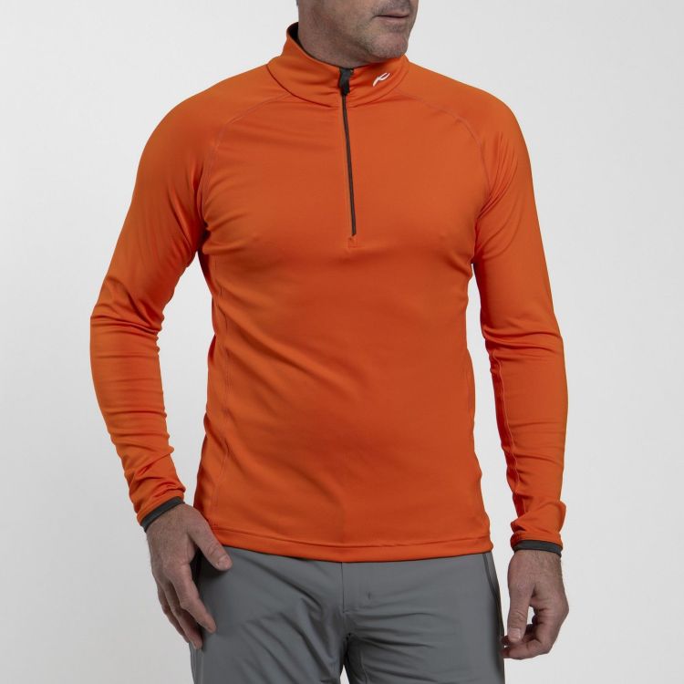 KJUS Skipully Oranje heren (MEN FEEL MIDLAYER HALF-ZIP  - K00060.04) - GL Sport (Sluis)