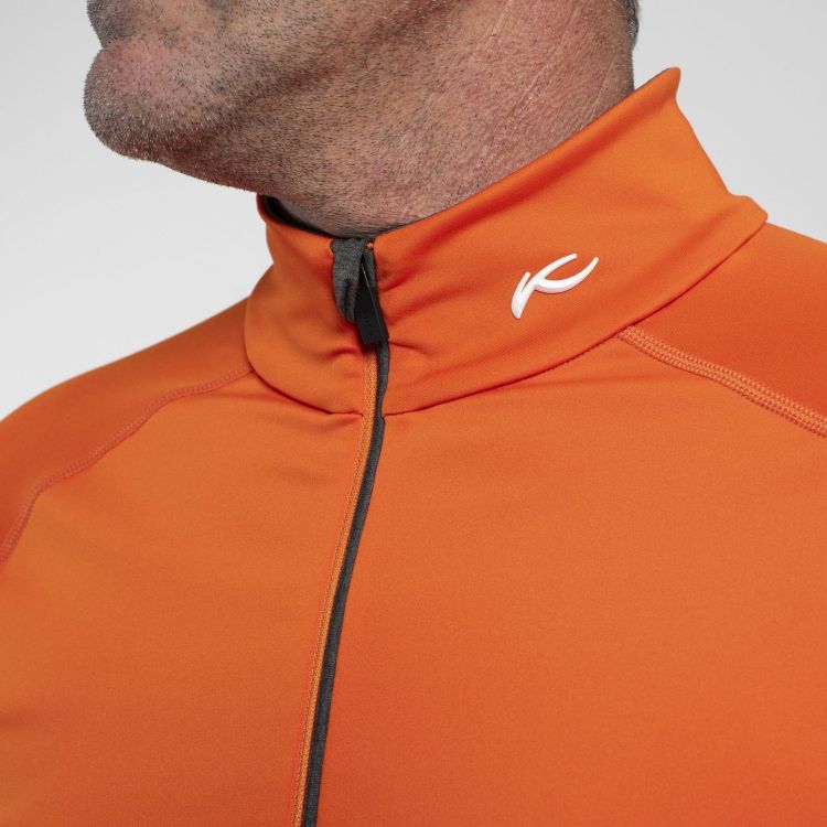 KJUS Skipully Oranje heren (MEN FEEL MIDLAYER HALF-ZIP  - K00060.04) - GL Sport (Sluis)