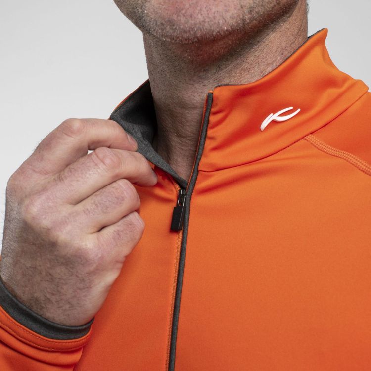 KJUS Skipully Oranje heren (MEN FEEL MIDLAYER HALF-ZIP  - K00060.04) - GL Sport (Sluis)