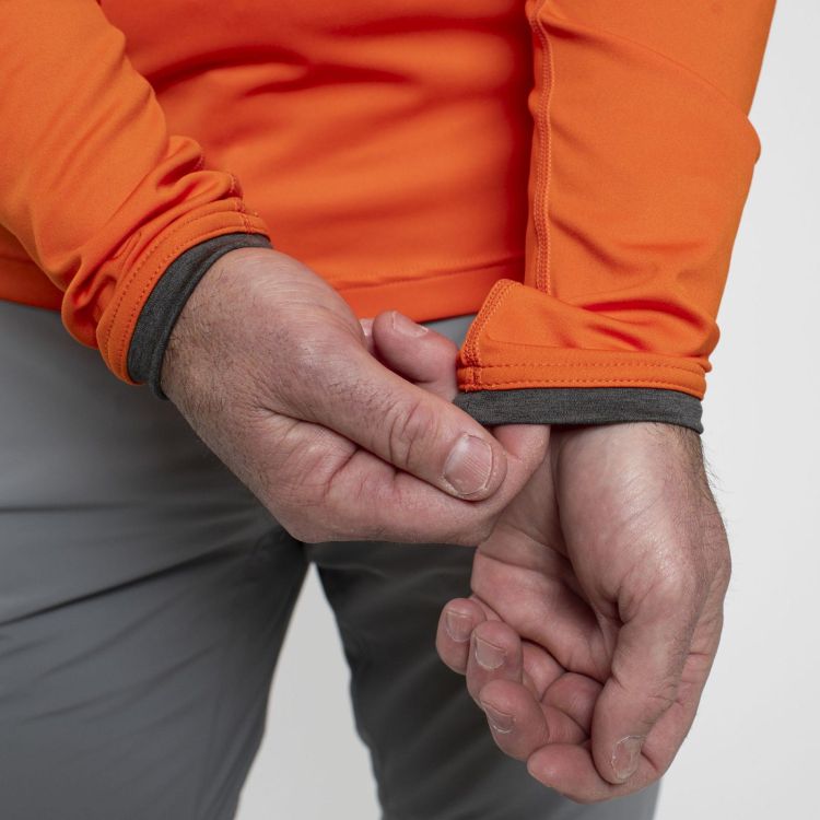 KJUS Skipully Oranje heren (MEN FEEL MIDLAYER HALF-ZIP  - K00060.04) - GL Sport (Sluis)