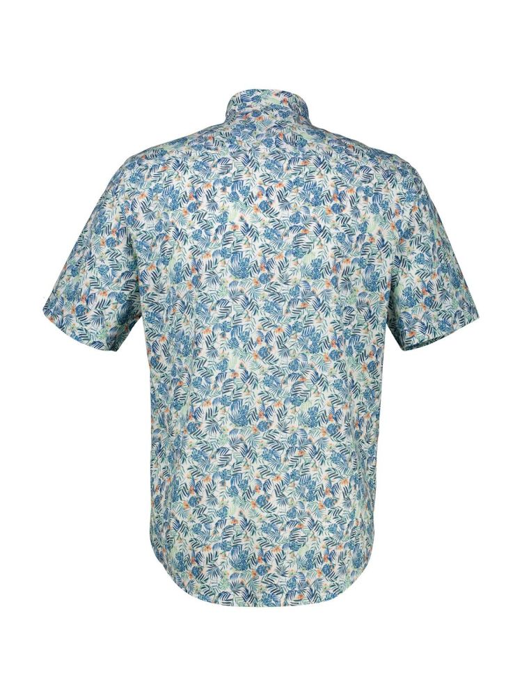 Lerros Overhemd Wit heren (BD TROPICAL LEAF AOP SHIRT - 2562132.100) - GL Sport (Sluis)