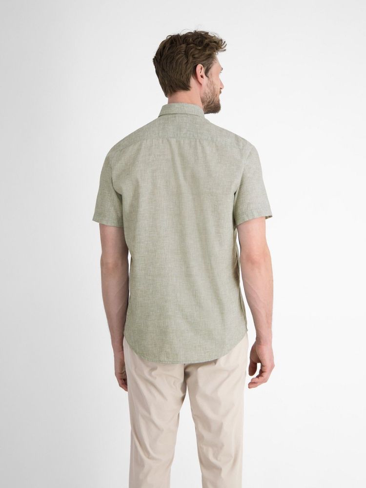 Lerros Overhemd Groen heren (CBD FANCY FIL A FIL SHIRT - 2562440.633) - GL Sport (Sluis)