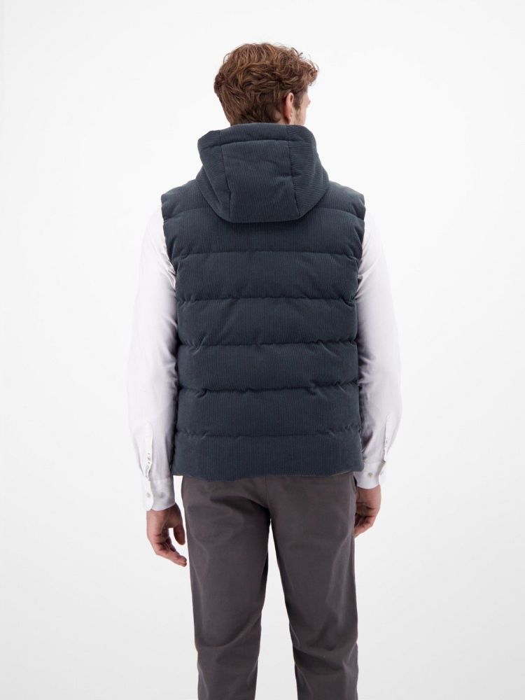 Lerros Bodywarmer Blauw heren (CORDUROY VEST - 2597325.491) - GL Sport (Sluis)