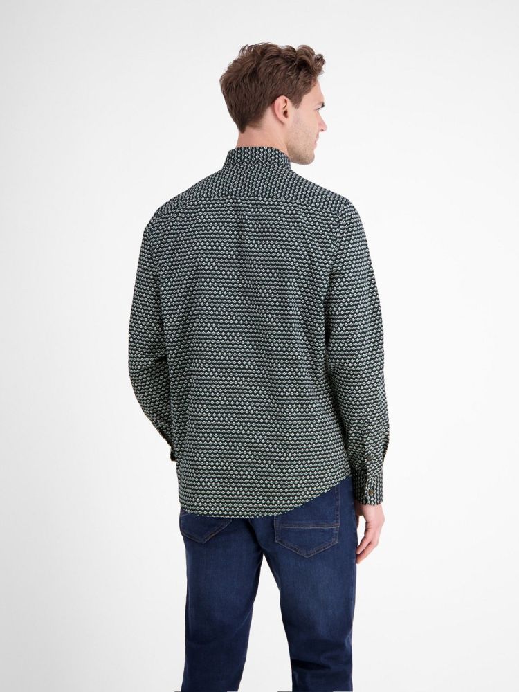 Lerros Overhemd Blauw heren (KENT AOP 2-TONE - 2581054.485) - GL Sport (Sluis)