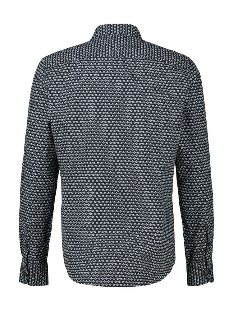 Lerros Overhemd Blauw heren (KENT AOP 2-TONE - 2581054.485) - GL Sport (Sluis)