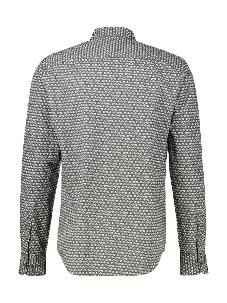 Lerros Overhemd Olijfgroen heren (KENT AOP 2-TONE - 2581054.661) - GL Sport (Sluis)