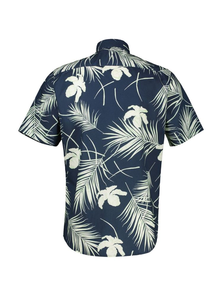 Lerros Overhemd Blauw heren (KENT AOP BIG 2-TONE SHIRT - 2562043.485) - GL Sport (Sluis)