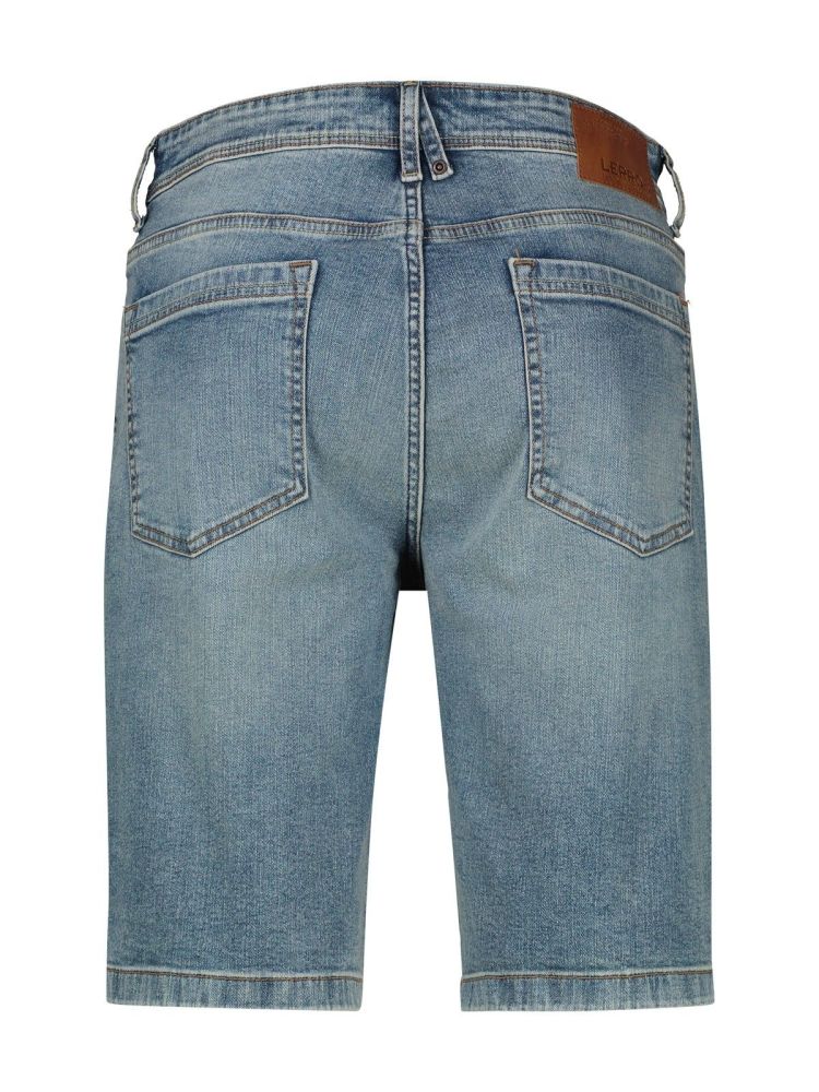 Lerros Short Lichtblauw heren (LIGHT BLUE USED WASH SHORTS - 2649222.430) - GL Sport (Sluis)