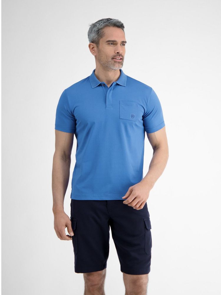 Lerros Polo Blauw heren (POLO PERFORMANCE  - 2553249.435) - GL Sport (Sluis)
