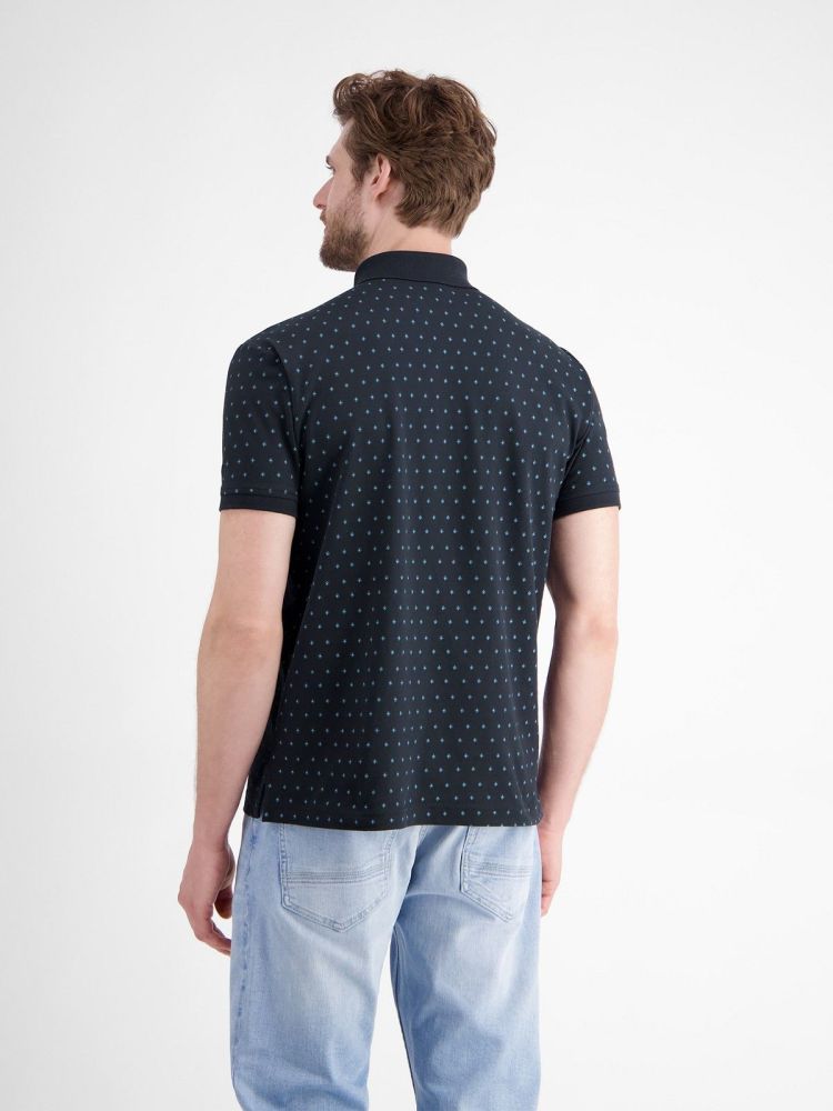 Lerros Polo Blauw heren (POLO PIQUE AOP - 2563270.485) - GL Sport (Sluis)