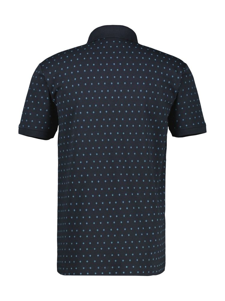 Lerros Polo Blauw heren (POLO PIQUE AOP - 2563270.485) - GL Sport (Sluis)
