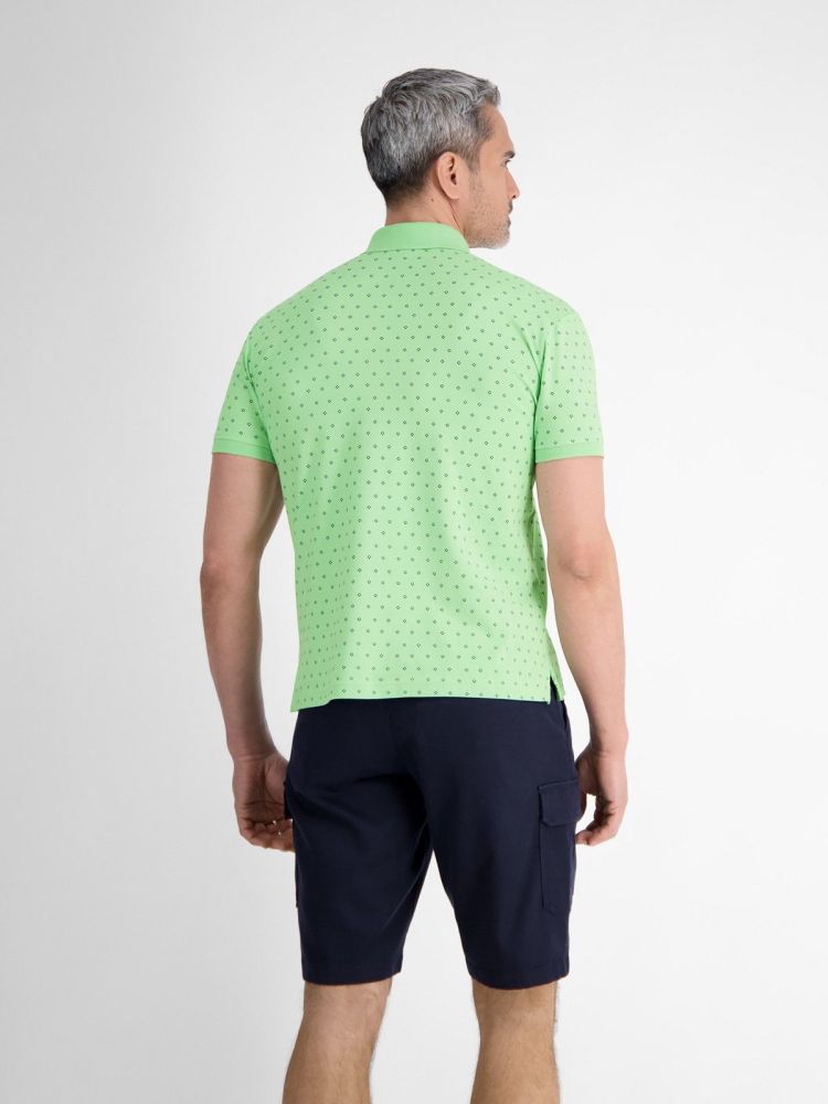 Lerros Polo Groen heren (POLO PIQUE AOP - 2563270.616) - GL Sport (Sluis)