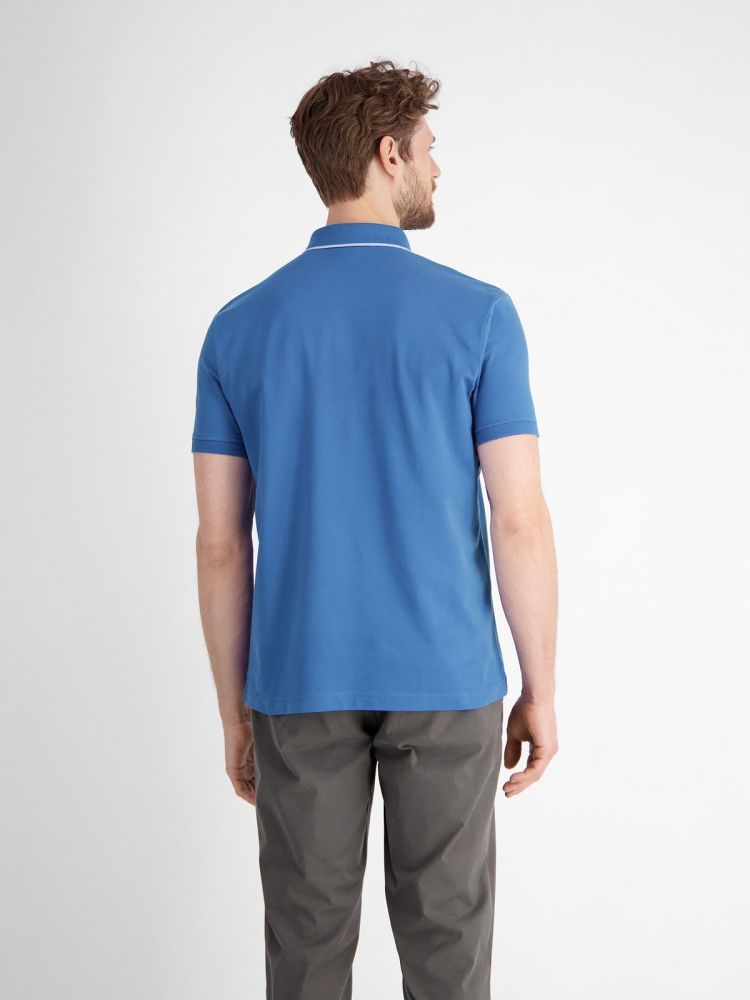 Lerros Polo Blauw heren (POLO PIQUE SOLID - 2563264.435) - GL Sport (Sluis)