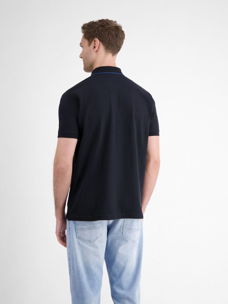 Lerros Polo Blauw heren (POLO PIQUE SOLID - 2563264.485) - GL Sport (Sluis)