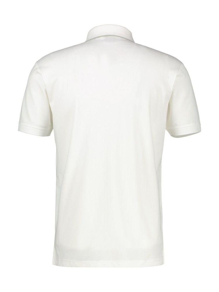 Lerros Polo Off-white heren (POLO PIQUE SOLID - 2563264.103) - GL Sport (Sluis)