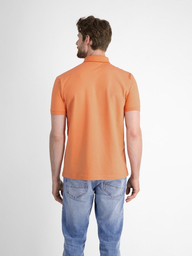 Lerros Polo Oranje heren (POLO PIQUE SOLID - 2563264.918) - GL Sport (Sluis)
