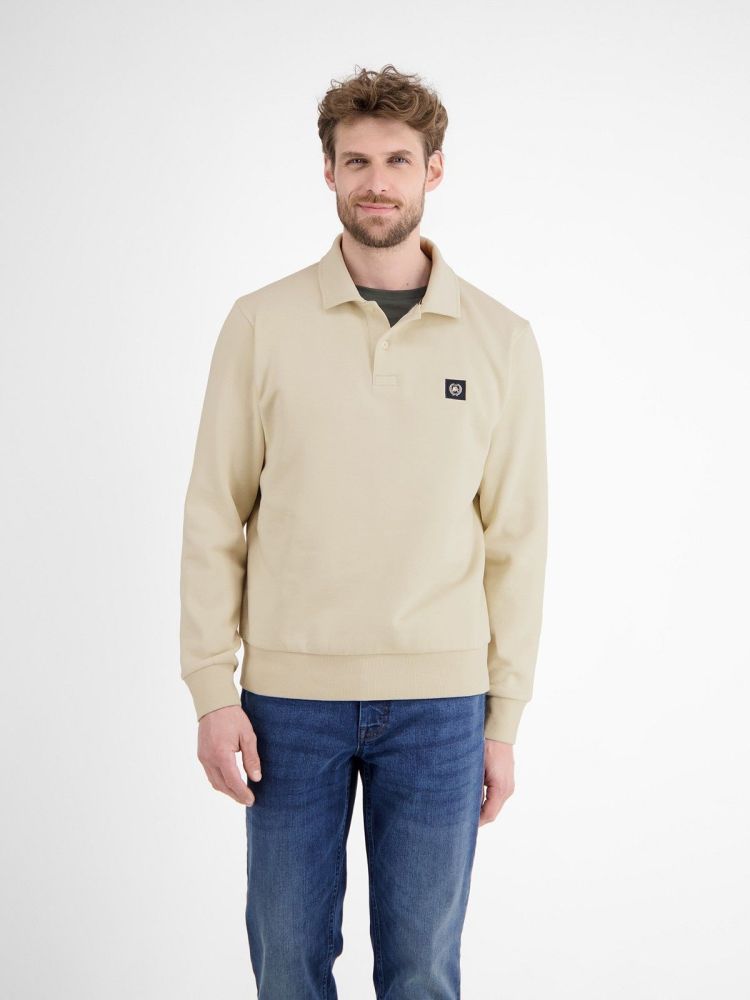 Lerros Polo Off-white heren (SWEAT POLO PELPA - 2584235.108) - GL Sport (Sluis)