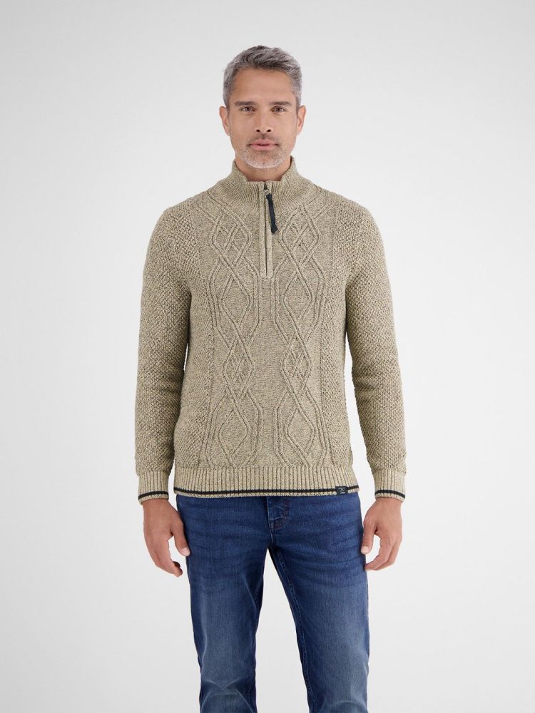 Lerros Pull Beige heren (TROYER CABLE - 2595427.125) - GL Sport (Sluis)