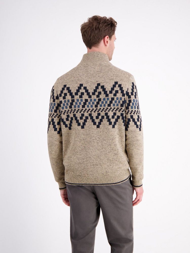 Lerros Pull Beige heren (TROYER JAQUARDTWIST - 2595428.125) - GL Sport (Sluis)