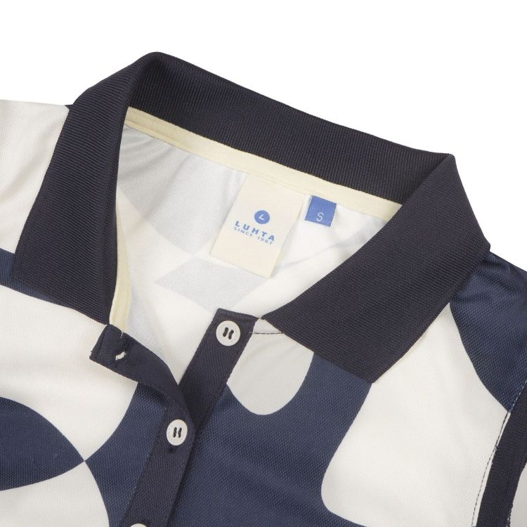 Luhta Polo Blauw dames (AUUTINEN POLO SS - 39294.390) - GL Sport (Sluis)