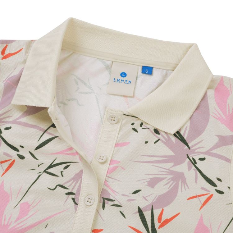 Luhta Polo Off-white dames (AUUTINEN POLO SS - 39294.022) - GL Sport (Sluis)