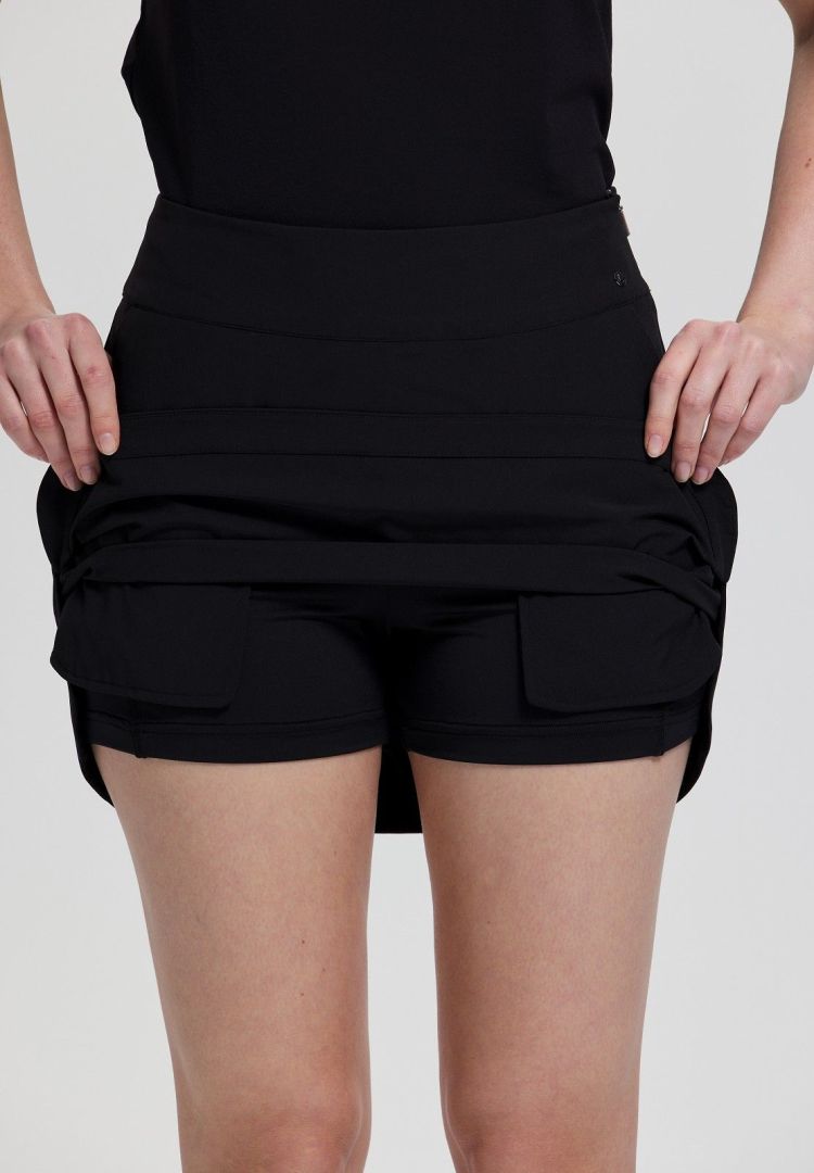Luhta Short Zwart dames (INKERNIEMI SKIRT - 39703.990) - GL Sport (Sluis)