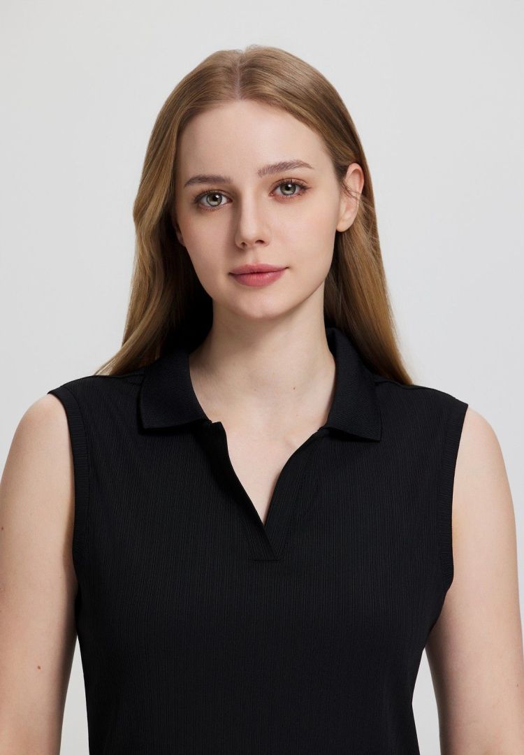 Luhta Polo Zwart dames (INNOPURO POLO SS - 39333.990) - GL Sport (Sluis)