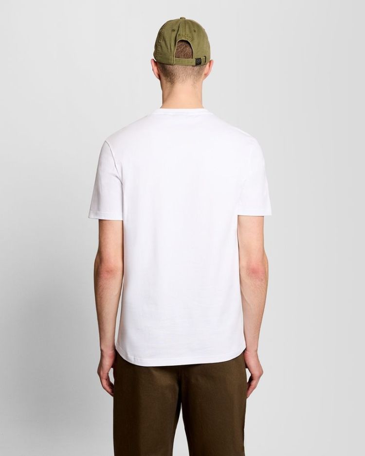 Lyle & Scott T-shirt Wit heren (CHECK EAGLE T-SHIRT - TS2461V.626) - GL Sport (Sluis)