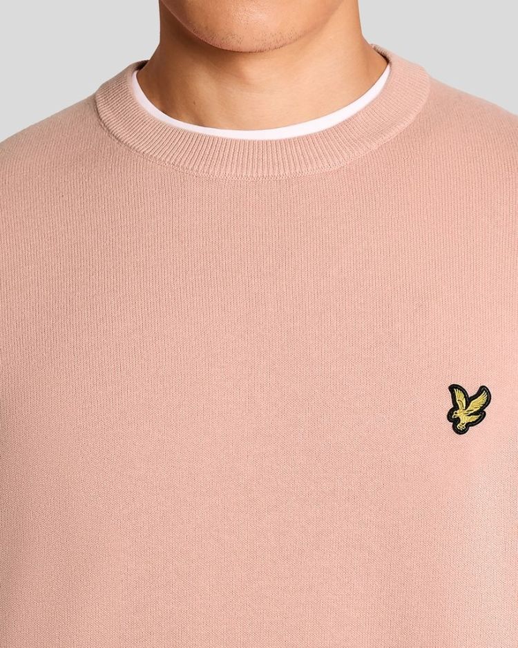 Lyle & Scott Pull Rood heren (COTTON CREW NECK JUMPER - KN2136V.Y120) - GL Sport (Sluis)