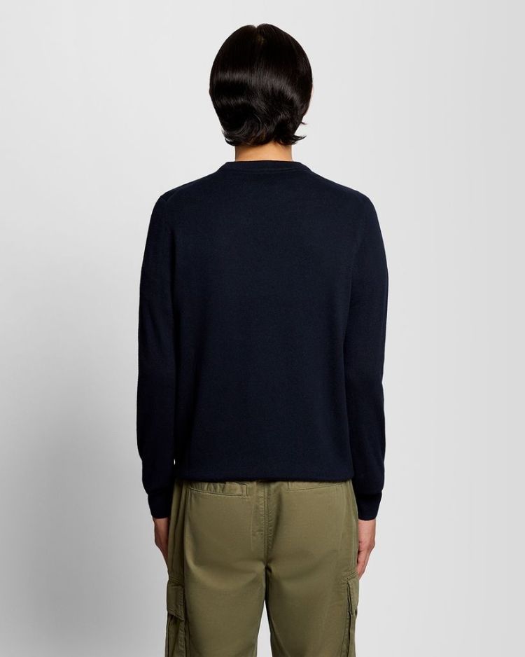 Lyle & Scott Pull Blauw heren (COTTON MERINO CREW NECK JUMPER - KN2110VC.Z271) - GL Sport (Sluis)